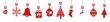cb47 ChristmasBanner - german - Hängende rote nahtlose Weihnachtsdekoration - english - red seamless christmas decoration border (christmas sock) - banner 5to1 - xxl g8522