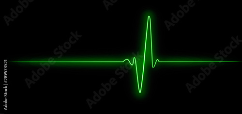 Cuadros en Lienzo Cardiogram, hope for survival, resuscitation of human life, pulse