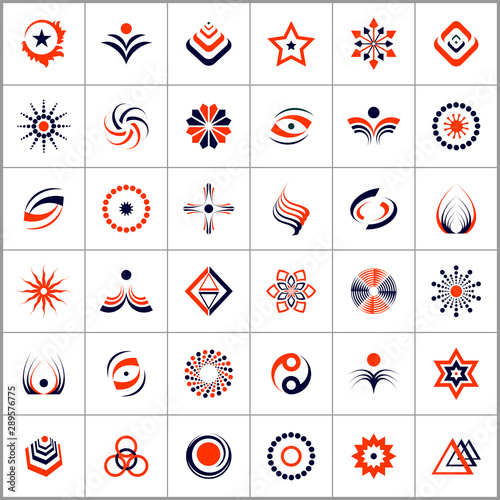 Design elements set. Abstract icons.