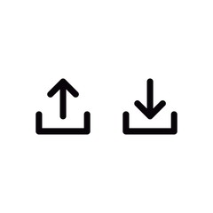 Leinwandbilder - Download and Upload icon