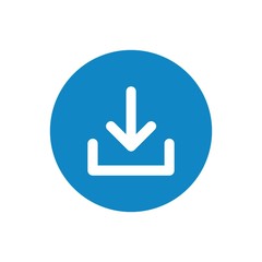 Leinwandbilder - Download icon symbol
