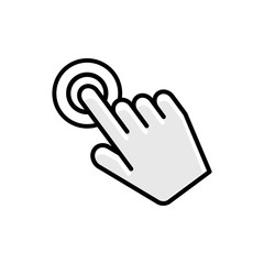 Leinwandbilder - Hand Touch icon