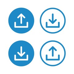 Leinwandbilder - Upload and Download icon