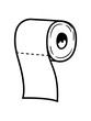 © Style-o-Mat-Design - rolle toiletten papier klopapier klo toilette wc bad stuhl po abwischen scheißen kacken abreißen hygiene clipart comic cartoon design cool pinkeln