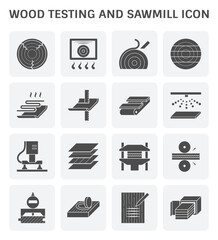 Wall Mural - Wood sawmill icon