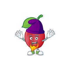 Poster - Elf bing cherries isolated mascot in character