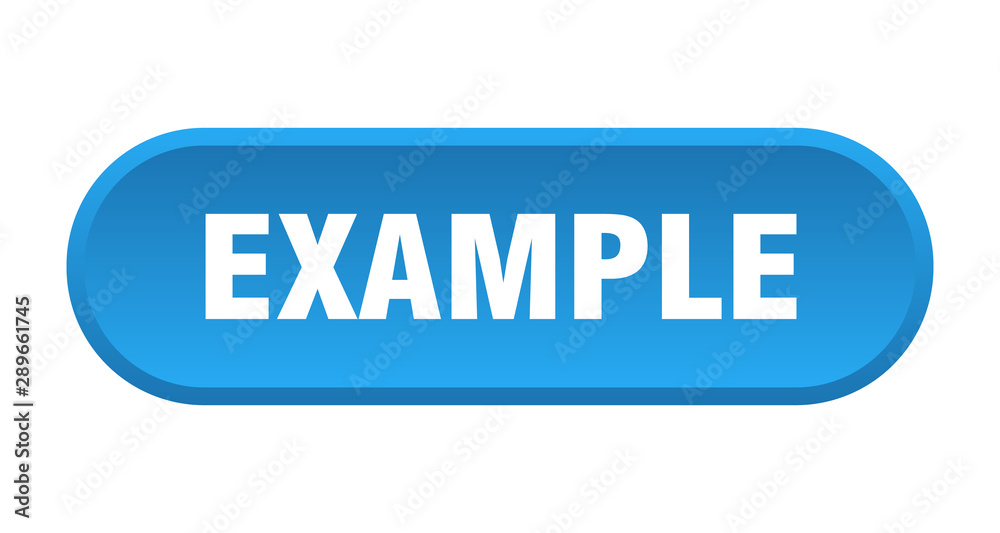 Blue Signs Example example button. example rounded blue sign. example Stock Vector | Adobe ...