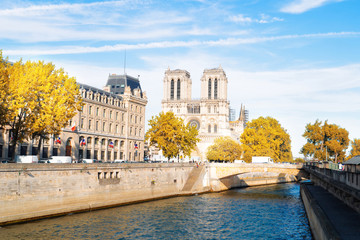 Wall Mural - Notre Dame cathedral, Paris France