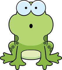 Sticker - Surprised Little Frog