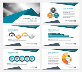 Wall Mural - template presentation slides background design
