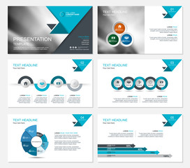 Wall Mural - template presentation slides background design
