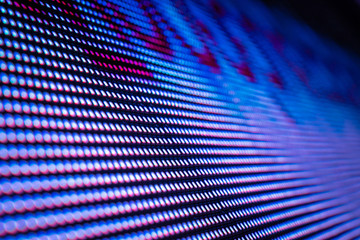 CloseUp LED blurred screen. LED soft focus background. abstract background ideal for design.