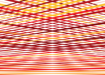 Poster - Grid, mesh with dynamic lines. Intersecting stripes. Irregular grating, lattice texture. Interlocking, criss-cross abstract geometric illustration