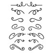 © liubov - Set of hand drawn text dividers. For poster, card, banner, flyer. Vector illustration