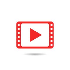 Poster - Play vector icon