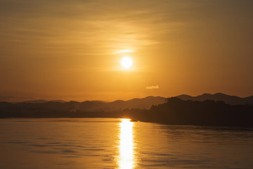 Wall Mural - sunset sunrise bright colors beautiful sky ,dramatic sunset and sunrise sky