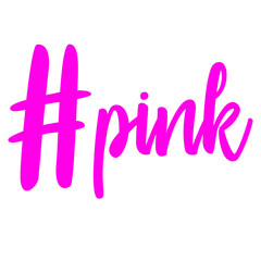 Poster - pink hashtag symbol vector