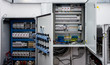 © romaset - Voltage switchboard with circuit breakers.