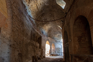 Pozzuoli, Naples, Italy. 20 August 2019. The Flavian Amphitheater is one of the two Roman amphitheaters still in existence today.