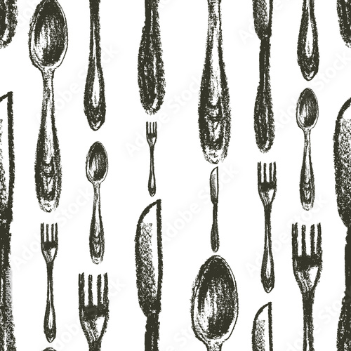seamless-pattern-of-spoons-forks-knifes-isolated-on-white-background-silverware