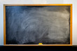 Chalk blackboard and rubber isolated background
