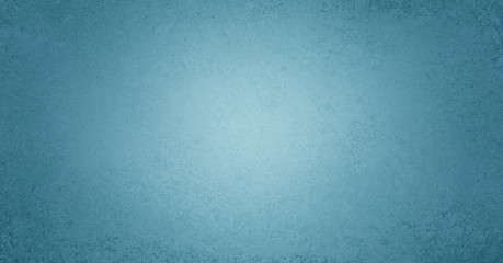 Wall Mural - Blue background with soft white center and dark border texture grunge in old elegant blue vintage background paper