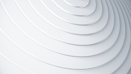 Fototapete - Bright and clean abstract background. 3d circles render illustration. Modern pattern for business slides in corporate style. Geometric rings texture.