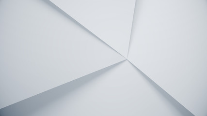 Fototapete - Triangles abstract background. Clean and simple pattern for business template. 3d illustration.