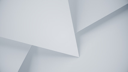 Fototapete - Clean triangles abstract background. Modern texture in minimal style for business slide. 3d illustration.