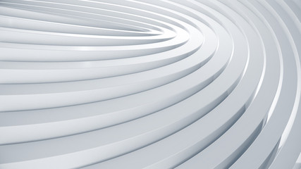 Fototapete - Curve abstract background. Clean and trendy wave texture for business slide concept. 3d illustration.
