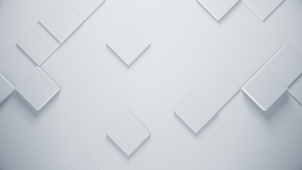 Poster - Technology abstract rhombus background. Modern and creative business presentation slide concept. Corporate blank template. 3d illustration.