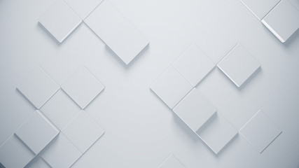 Poster - 3d surface render illustration with rhombus. Geometric abstract background in minimal style. Modern texture for business template concept.