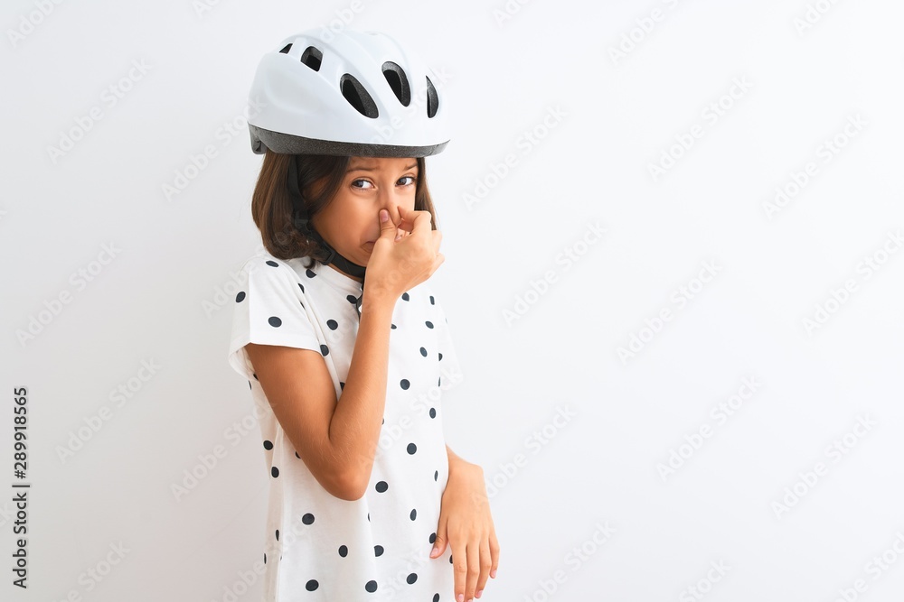 bike helmet smell Cleaner - Grab Kart Motorcycle Helmet Cleaner Spray, Visor Cleaner Beautiful child girl wearing security