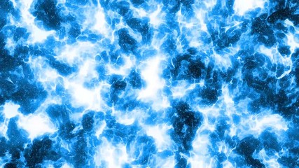 Wall Mural - Abstract power, cosmos background with blue lights. Smoke, dye, ink concept, Dramatic clouds cg. 
