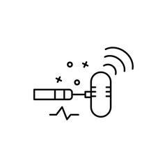 Poster - Microphone, radio, sound icon. Element of film Industry icon