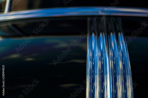 Fotomural Abstract background with bokeh defocused classic car.
