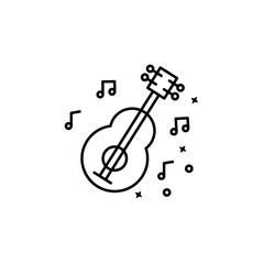 Poster - Ukelele music instrument icon. Element of Hawaii icon