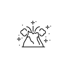 Poster - Volcano, mountain icon. Element of geography icon