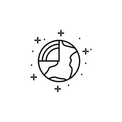 Poster - Layers, earth icon. Element of geography icon