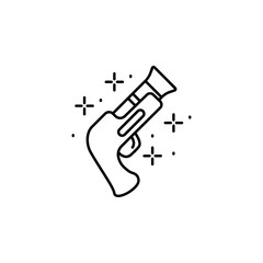 Poster - Gun, weapons icon. Element of October festival icon