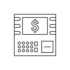 Poster - Atm, dollar, cash icon. Element of atm icon