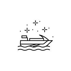 Poster - Ship, yacht icon. Element of battle royal games icon