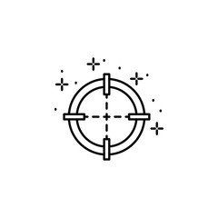 Aufkleber - Target, sniper icon. Element of battle royal games icon