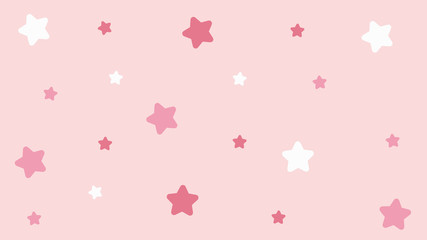Wall Mural - abstract kawaii pattern with star background. soft gradient pastel comic graphic. concept for weddin