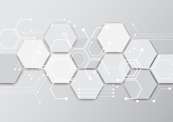 Aufkleber - High tech technology geometric