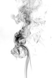 Fototapeta Młodzieżowe - Black smoke on white background