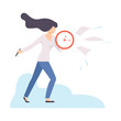 © topvectors - Young Woman Planning and Managing Her Personal Timetable, Organization and Control of Working Time, Efficient Time Management Business Concept Flat Vector Illustration