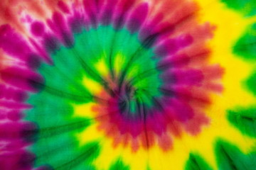 Wall Mural - rainbow spiral tie dye background