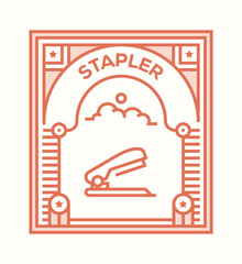 Poster - STAPLER ICON CONCEPT