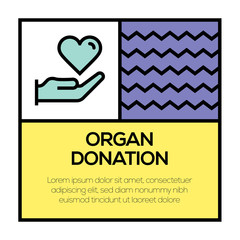 Canvas Print - ORGAN DONATION ICON CONCEPT